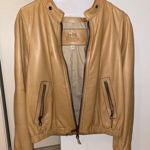 Coach Genuine Leather Jacket (Tan)